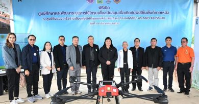 วช. เปิดศูนย์พัฒนาระบบการใช้โดรนเพื่อสนับสนุนเมื่อเกิดภัยพิบัติ ณ ศูนย์ต้นแบบเครือข่ายเตือนภัยพิบัติชุมชนเพื่อนพึ่ง(ภาฯ) ต.เจดีย์ชัย อ.ปัว จ.น่าน